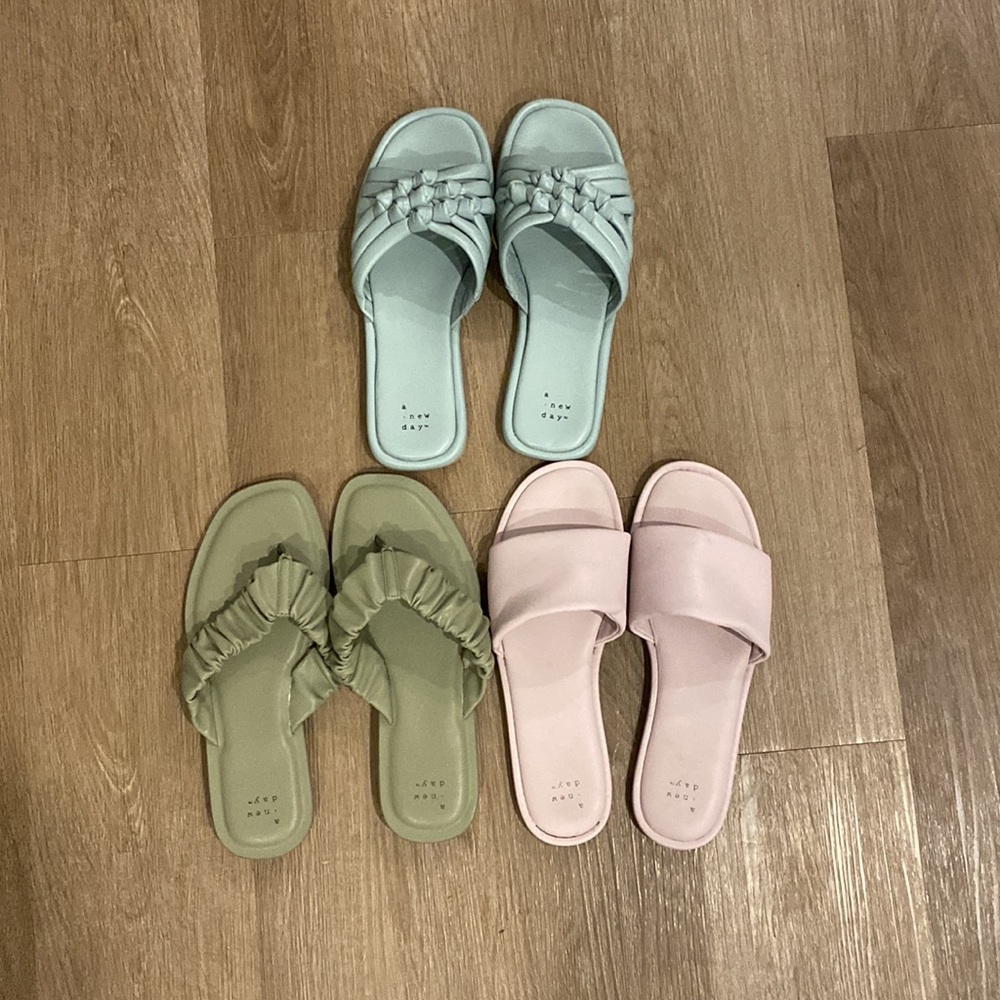 Pastel sandals bundle